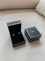 Fanci Fighting with Diamond Series Sterling Silver Stud Earrings