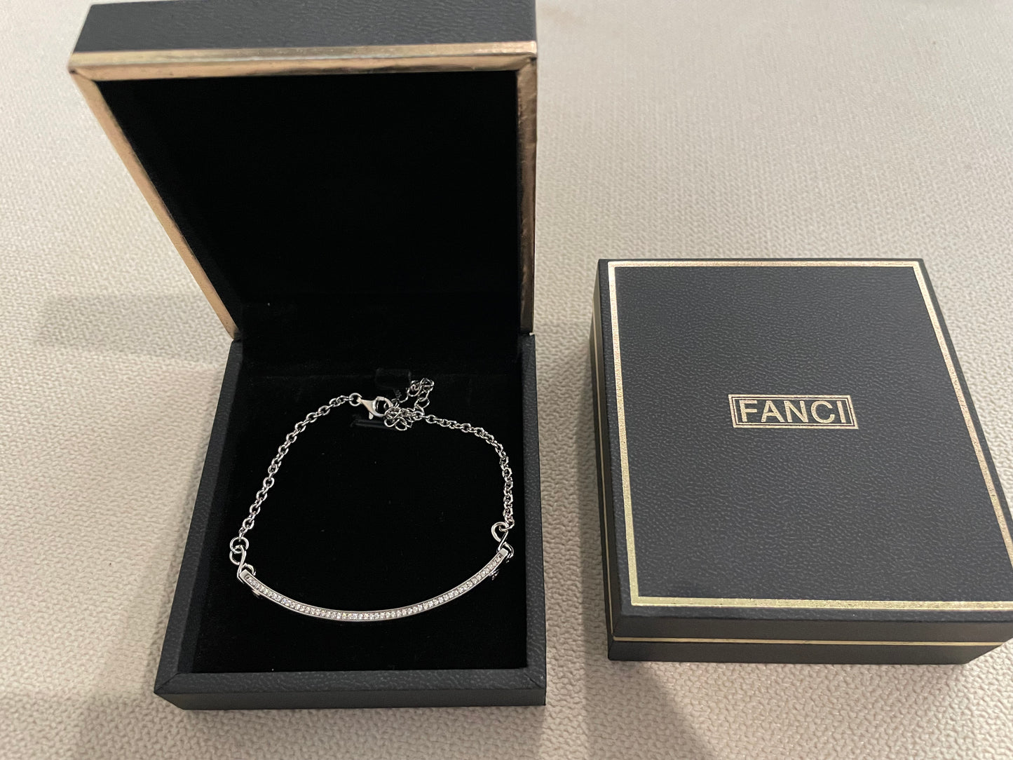 Fanci I Love You to The Moon and Back Sterling Silver Bracelet