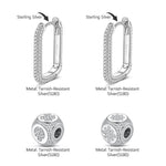 Robot and Light Tarnish-resistant Silver Charms Earrings Set with Sterling Silver Ear Post In White Gold Plated