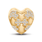 Soulmates Tarnish-resistant Silver Charms In 14K Gold Plated