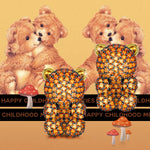 FANCI Cute Orange Crystal Bear Earrings | Sweet Meaningful Gift For Her