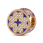 Lucky Light Fantasy Tarnish-resistant Silver Charms With Enamel In 14K Gold Plated