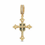 XL Size The Eye of God Tarnish-resistant Silver Charms With Enamel In 14K Gold Plated For Men