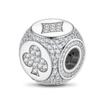 Destiny in Poker Tarnish-resistant Silver Charms In White Gold Plated