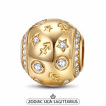 Sagittarius Tarnish-resistant Silver Constellation Charms In 14K Gold Plated