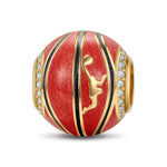 The Soul of Basketball Tarnish-resistant Silver Charms With Enamel In 14K Gold Plated