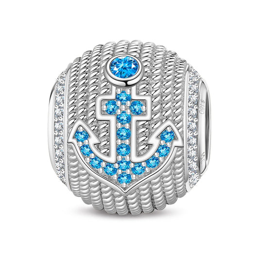 gon- Heart Anchor Tarnish-resistant Silver Charms In White Gold Plated