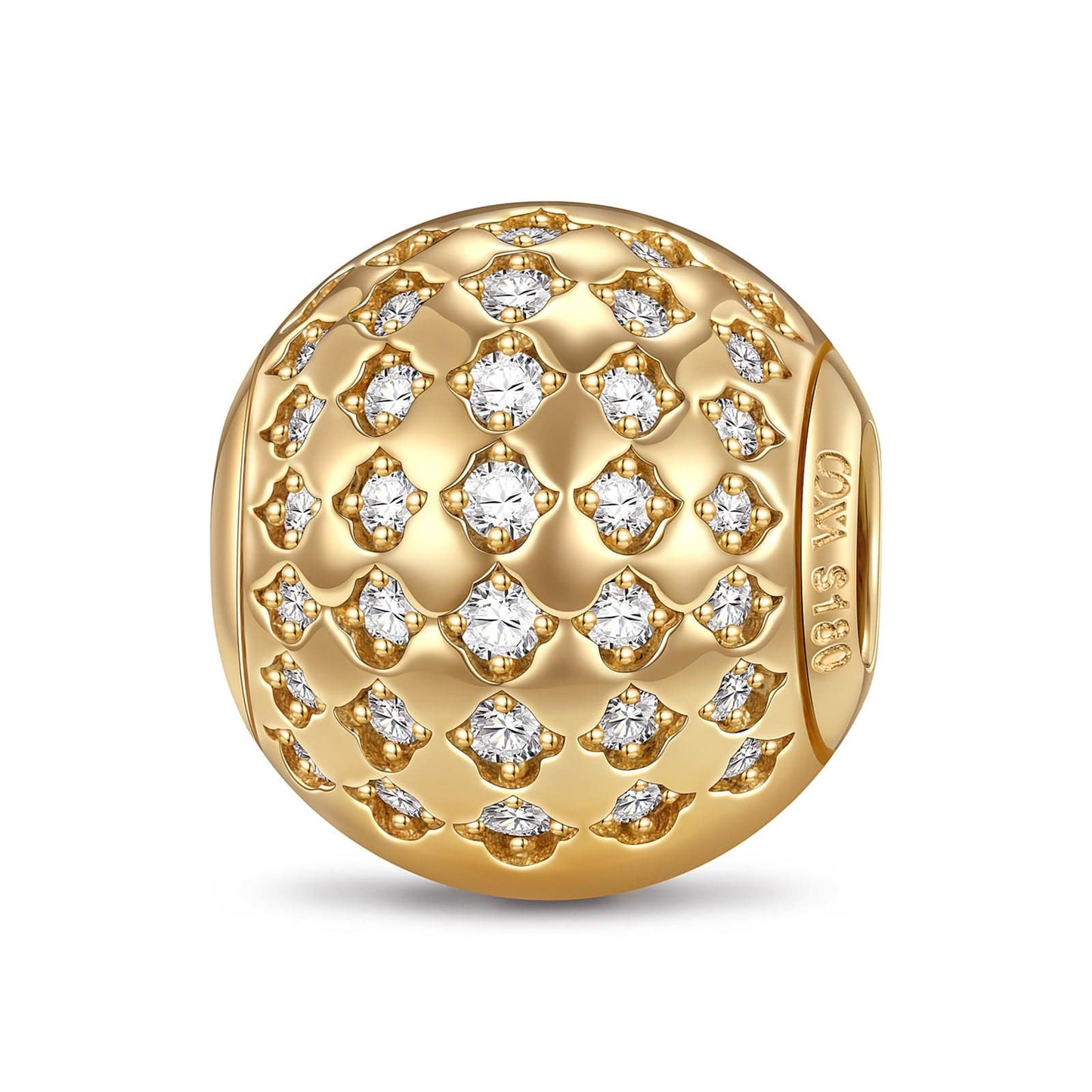 Sparkling Waves Tarnish-resistant Silver Clips In 14K Gold Plated
