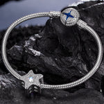 Moonstone Starfish Tarnish-resistant Silver Charms In White Gold Plated