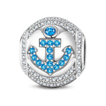 Moonlit Anchor Tarnish-resistant Silver Charms In White Gold Plated