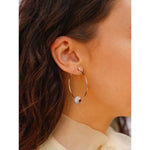 Shinning Charms Tarnish-resistant Silver Charms Earrings Set In Rose Gold Plated