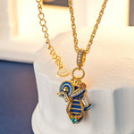 Summer Splendor Tarnish-resistant Silver Charms With Enamel In 14K Gold Plated