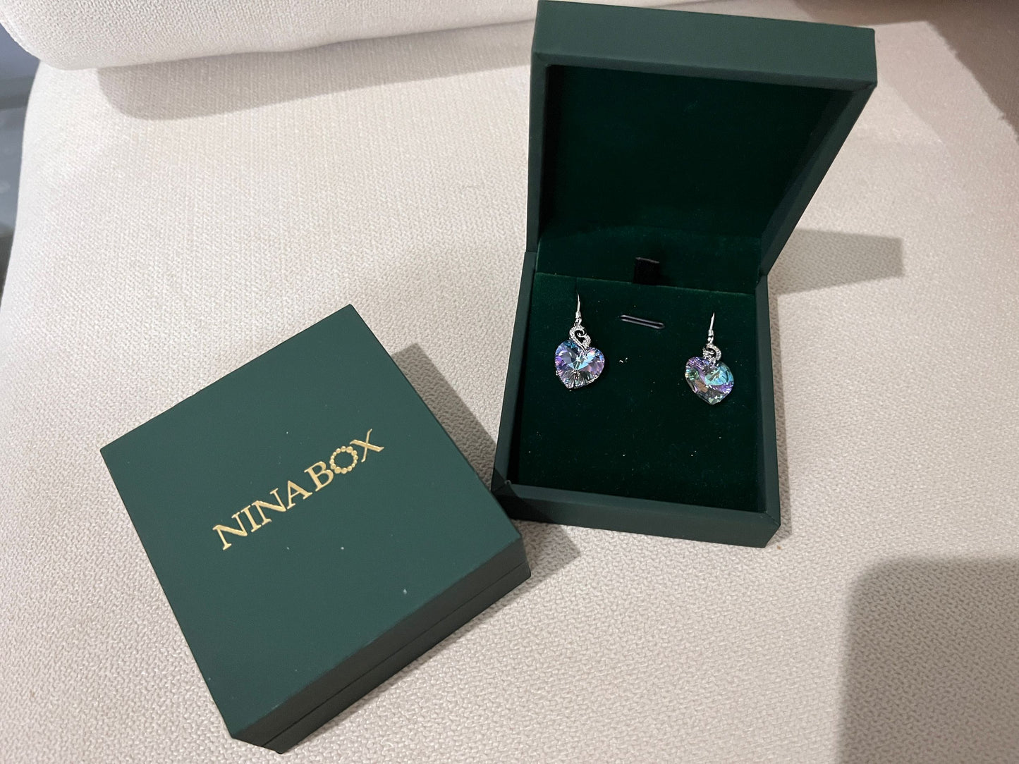 Exquisite Heart-Shaped Stud Earrings for a Touch of Sophisticated Glamour