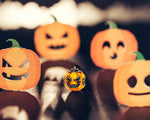 Sterling Silver Halloween Pumpkin Charms With Enamel In Blackened 925 Sterling Silver Plated