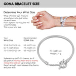 Sterling Silver Universal Snake Chain Bracelet In White Gold Plated