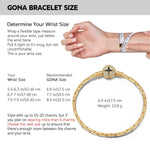 Sterling Silver Snake Chain Bracelet With Enamel In 14K Gold Plated