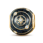 Solar System Tarnish-resistant Silver Charms With Enamel In 14K Gold Plated