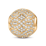 Interwoven Tarnish-resistant Silver Charms In 14K Gold Plated