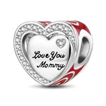 Heart To Heart Tarnish-resistant Silver Charms With Enamel In White Gold Plated