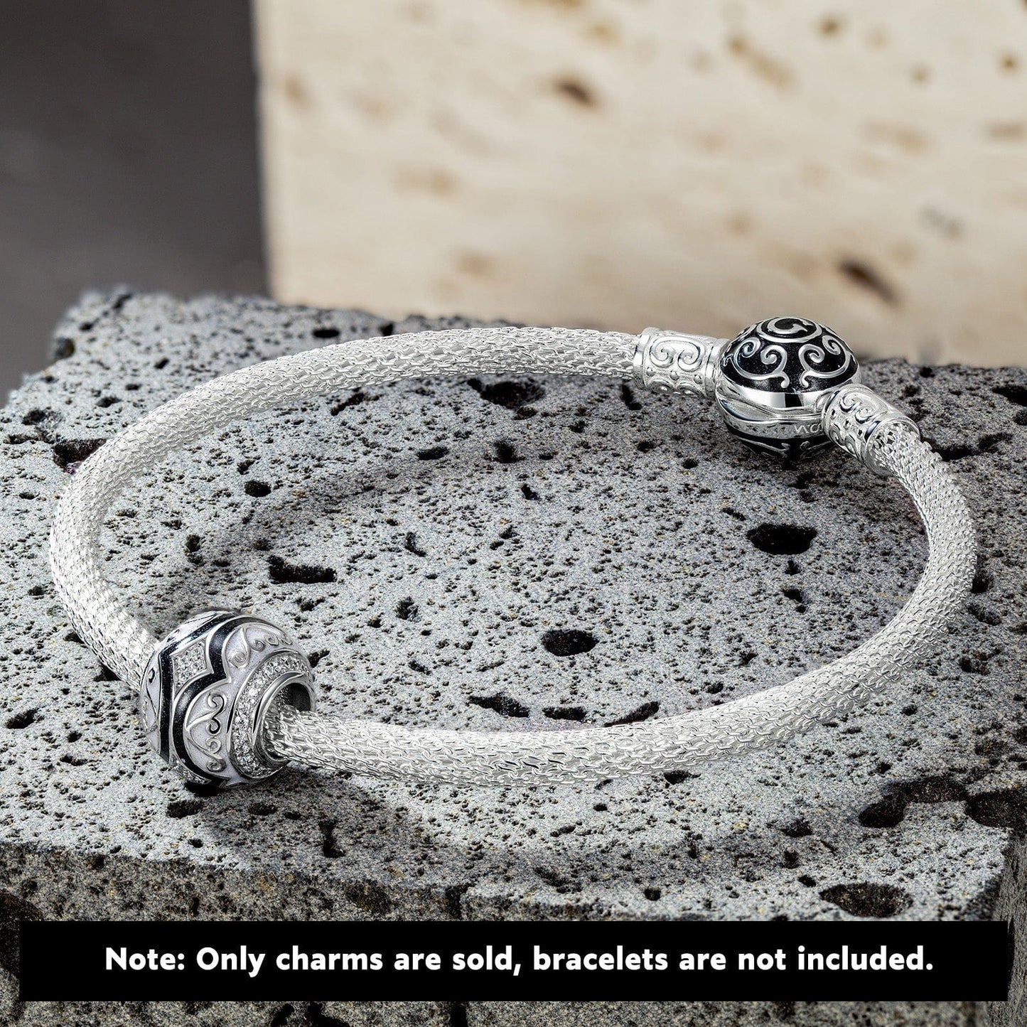XL Size Life and Recovery Tarnish-resistant Silver Charms With Enamel In Silver Plated For Men